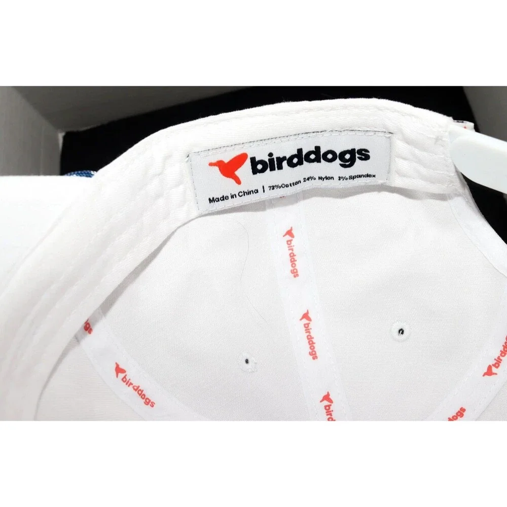 birddogs Men's White Navy Rope‎ Hat Snapback Baseball Cap White Adjustable